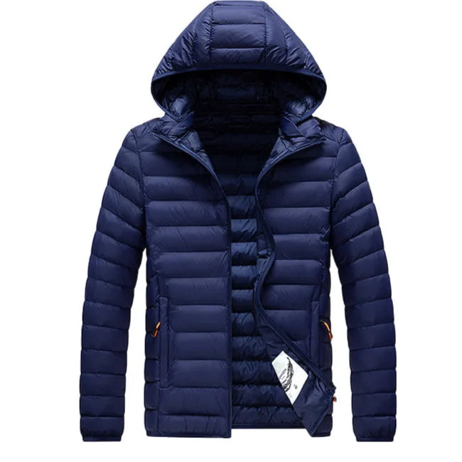 High Quality Custom Large Size 8XL Outdoor Warm Men's Top Jacket Light Weight Nylon Polyester Winter Hooded Down outdoor Jacket