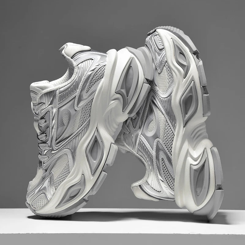 Men's Breathable Casual Sneakers Luxury Trainer Fashion Loafers Running Shoes - Comfortable Race Shoes for Male